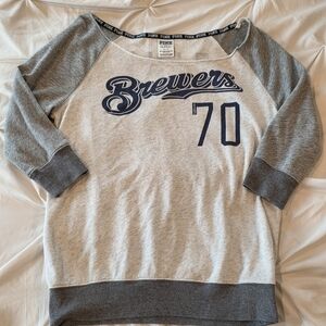 PINK Victoria's Secret Brewers Raglan 3/4 Shirt